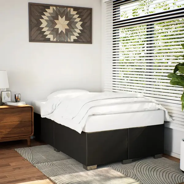 Gossi cadru de pat, negru, 120x200 cm, piele ecologica