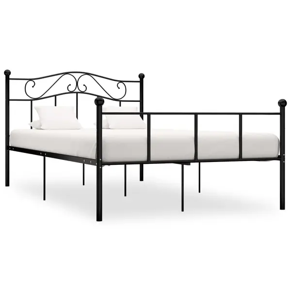 Gossi cadru de pat, negru, 140 x 200 cm, metal