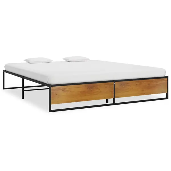 Gossi cadru de pat, negru, 160 x 200 cm, metal