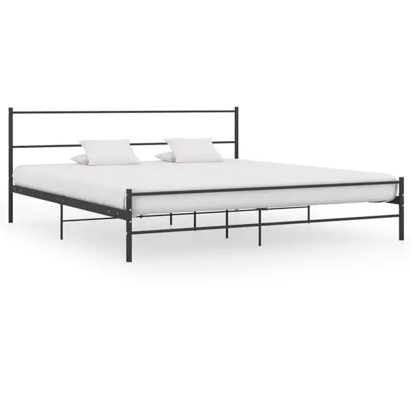 Gossi cadru de pat, negru, 180 x 200 cm, metal
