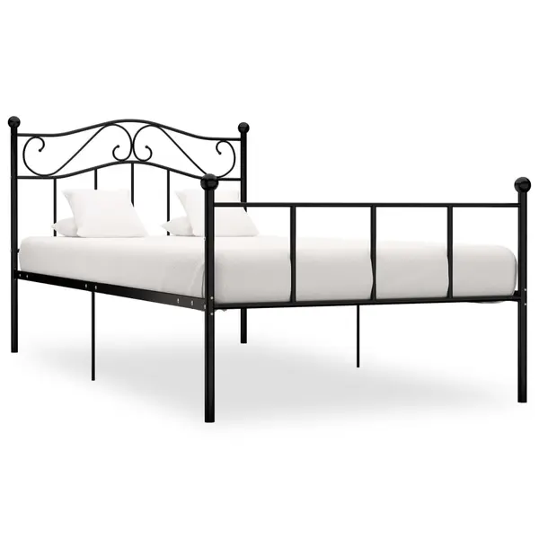 Gossi cadru de pat, negru, 90 x 200 cm, metal