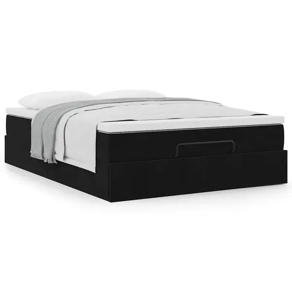 Gossi cadru de pat otoman cu saltea neagra 140x190cm catifea