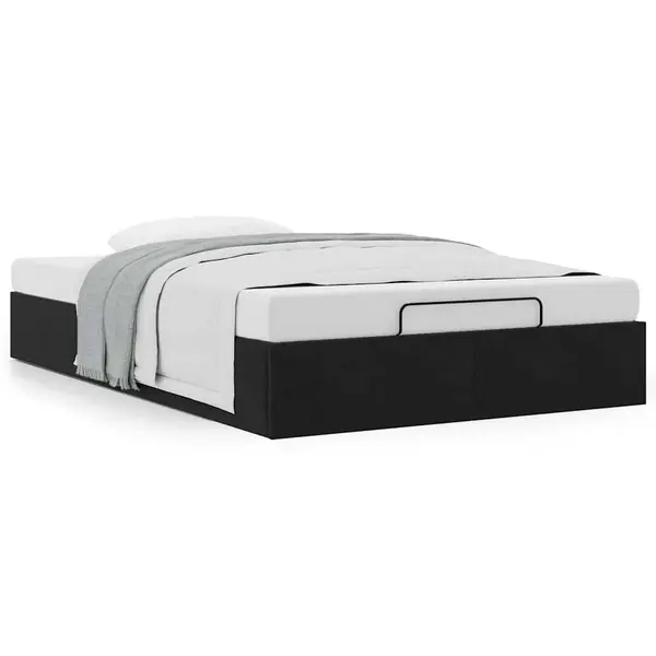 Gossi cadru de pat otoman fara saltea negru 120x200 cm catifea