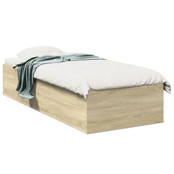 Gossi cadru de pat, stejar sonoma, 100x200 cm, lemn prelucrat