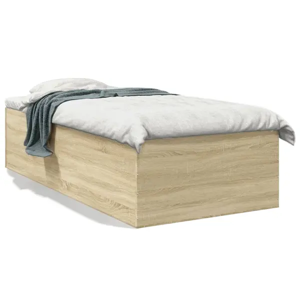 Gossi cadru de pat, stejar sonoma, 75x190 cm, lemn prelucrat