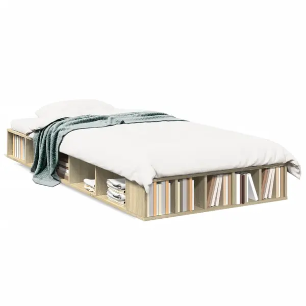 Gossi cadru de pat, stejar sonoma, 75x190 cm, lemn prelucrat
