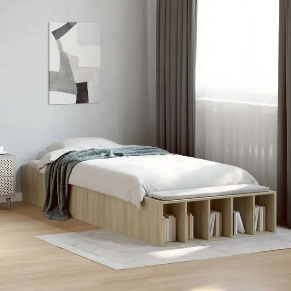 Gossi cadru de pat, stejar sonoma, 90x190 cm, lemn prelucrat