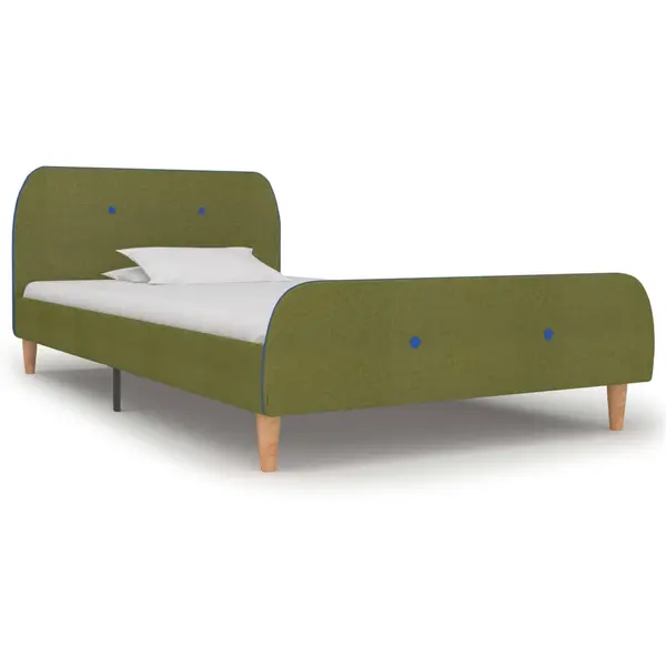 Gossi cadru de pat, verde, 90 x 200 cm, material textil