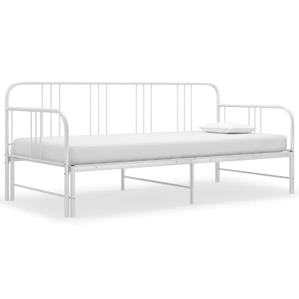 Gossi cadru pat canapea extensibila, alb, 90 x 200 cm, metal