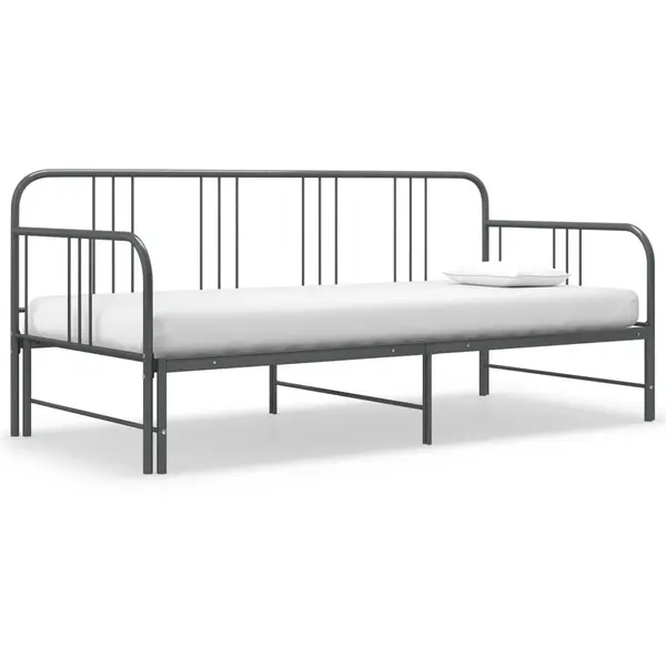 Gossi cadru pat canapea extensibila, gri, 90 x 200 cm, metal