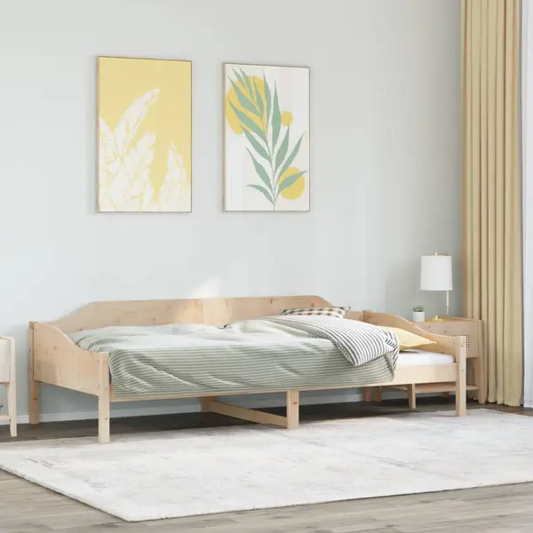 Gossi cadru pat fara saltea, 90x190 cm, lemn masiv de pin