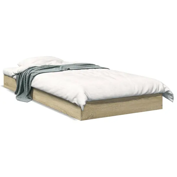Gossi cadru pat fara saltea, stejar sonoma 75x190 cm lemn prelucrat