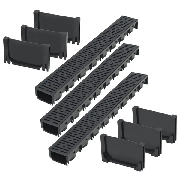 Gossi canale de drenaj, 3 m, plastic