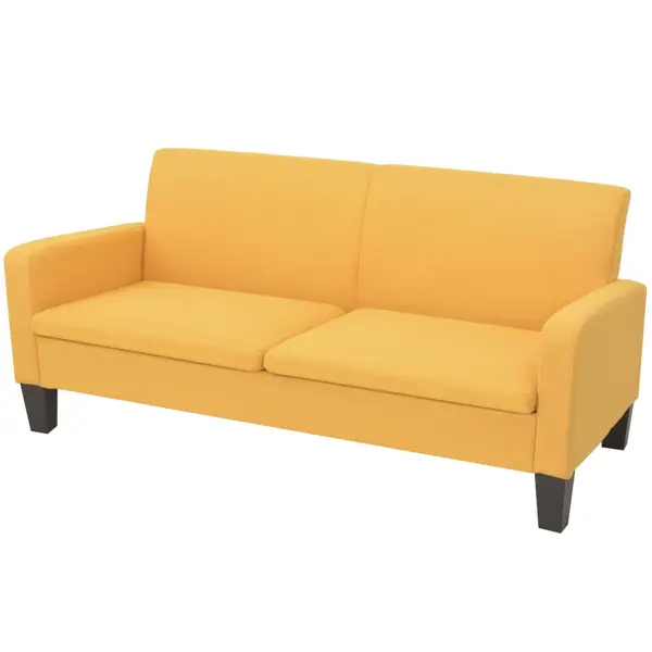 Gossi canapea cu 3 locuri, 180 x 65 x 76 cm, galben