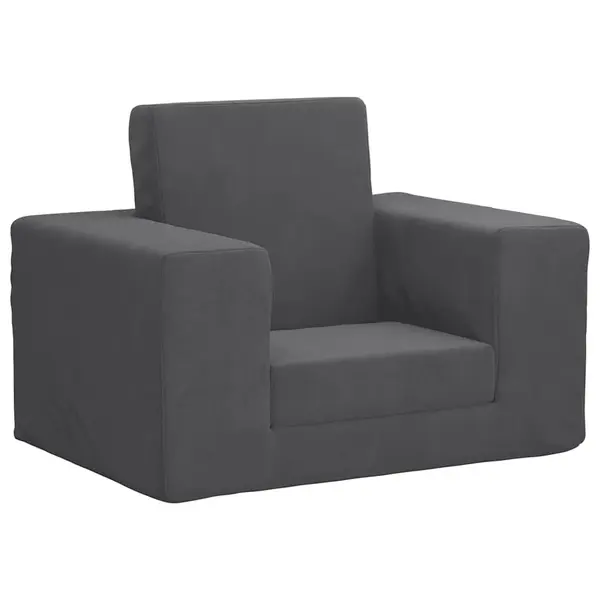 Gossi canapea extensibila pentru copii, antracit, plus moale