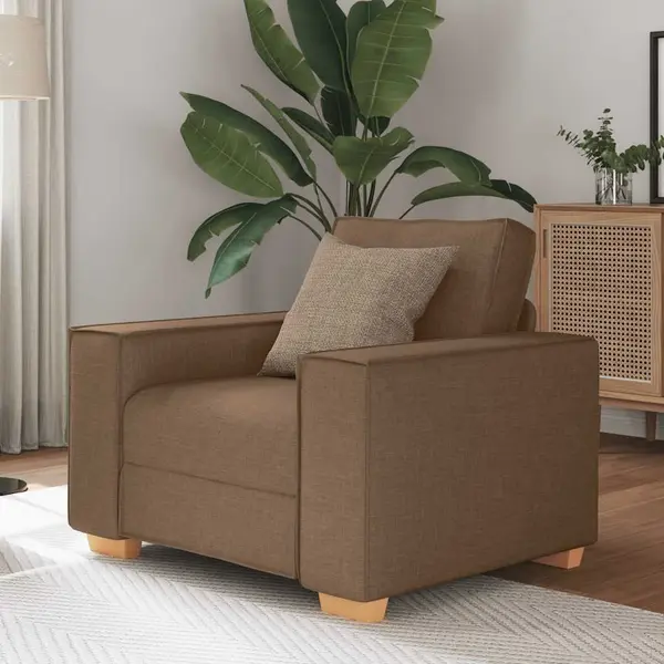 Gossi canapea fotoliu maro 60 cm, material textil