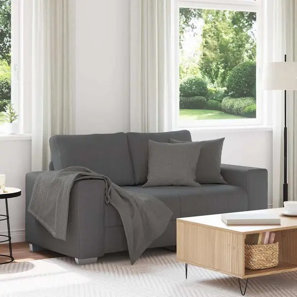 Gossi canapea lovesea gri inchis 120 cm tesatura velur