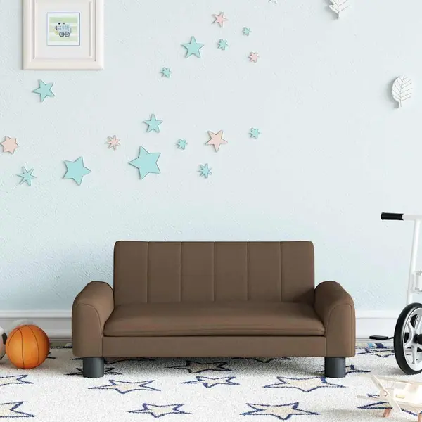 Gossi canapea pentru copii, maro, 70x45x30 cm, material textil