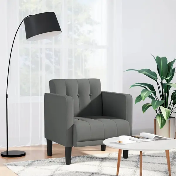 Gossi canapea scaun cu cotiere gri inchis 53 cm material