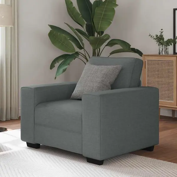 Gossi canapea scaun gri inchis 60 cm tesatura