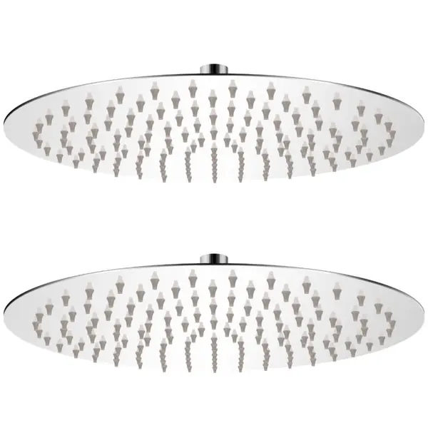 Gossi cap de dus tip ploaie, 2 buc., Ø 30 cm, otel inoxidabil