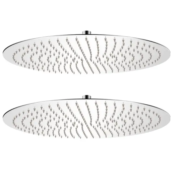 Gossi cap de dus tip ploaie, 2 buc., Ø 50 cm, otel inoxidabil