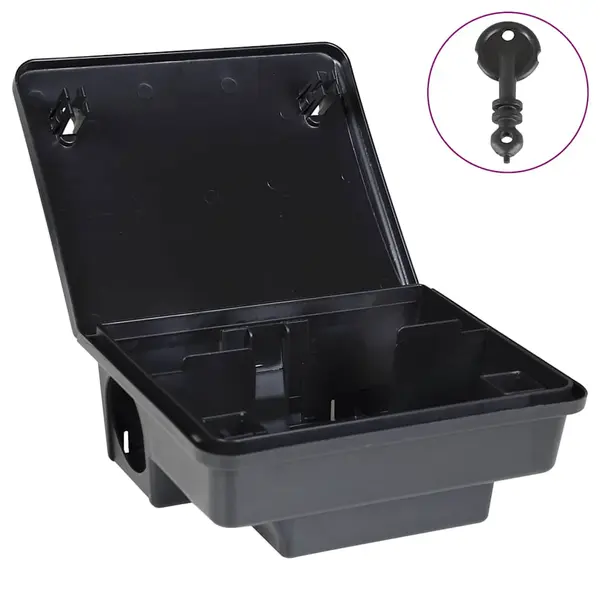 Gossi capcane pentru soareci 6 buc negru 23x19x9,5 cm