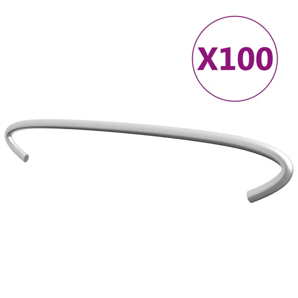 Gossi carlige pentru gabioane, 100 buc., otel galvanizat, 20 cm