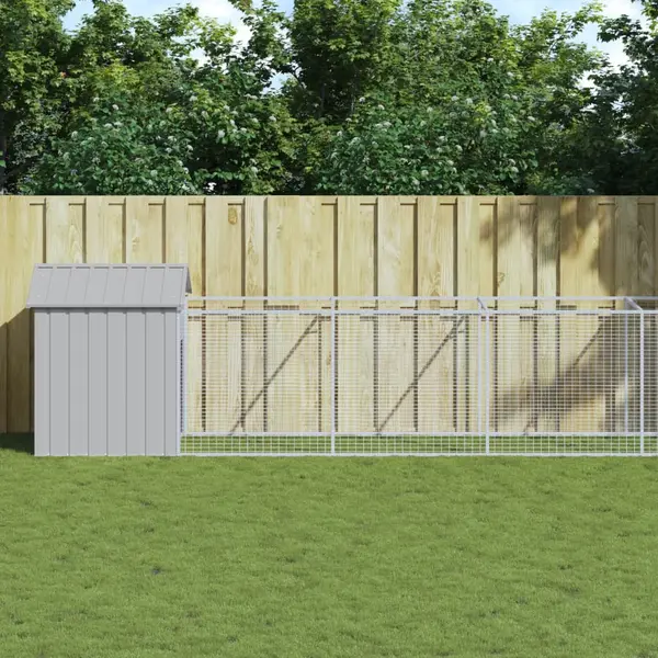 Gossi casa caine & acoperis gri deschis 117x813x123cm otel galvanizat