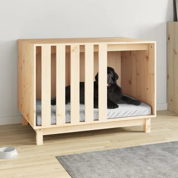 Gossi casa pentru caini, 90x60x67 cm, lemn masiv de pin