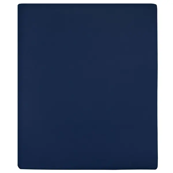 Gossi cearsaf de pat cu elastic, 2 buc, bleumarin, 180x200 cm, bumbac