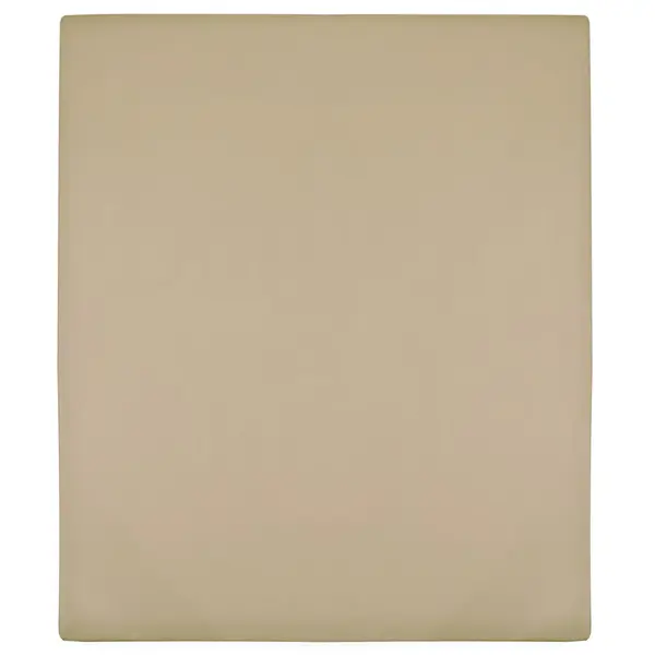 Gossi cearsaf de pat cu elastic, 2 buc, gri taupe, 180x200 cm bumbac