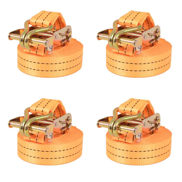 Gossi chingi de fixare cu clichet 4 buc, 1 tona, 6mx38 mm, portocaliu