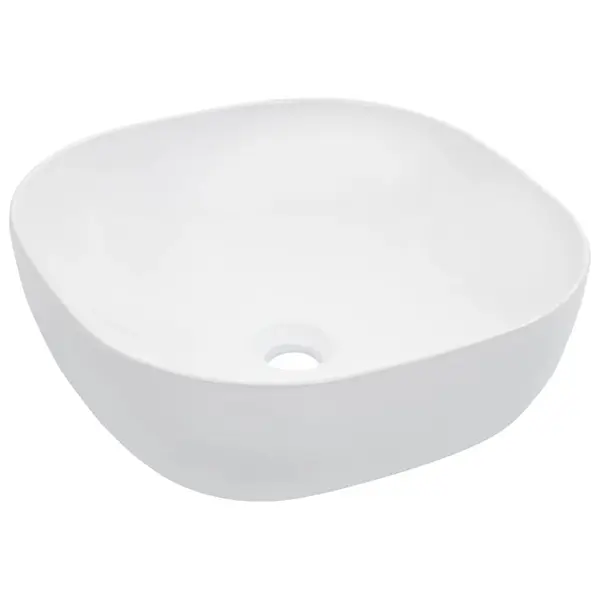 Gossi chiuveta de baie, alb, 42,5x42,5x14,5 cm, ceramica