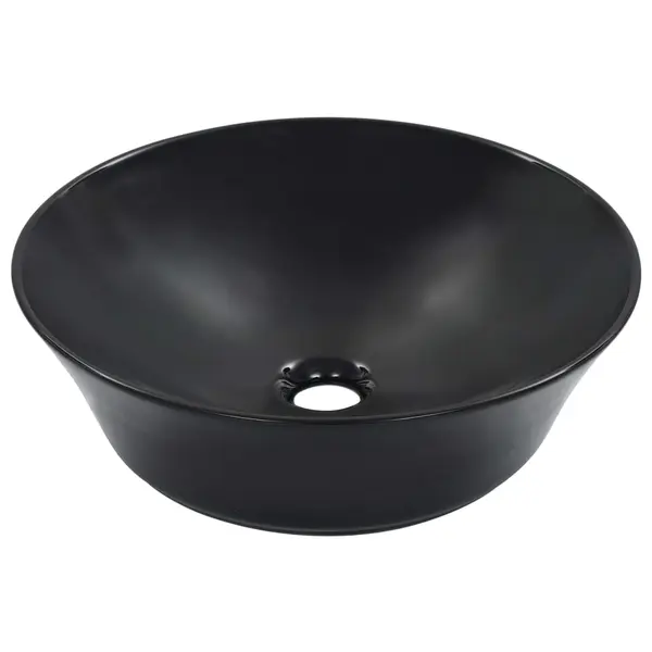 Gossi chiuveta de baie, negru, 41x12,5 cm, ceramica