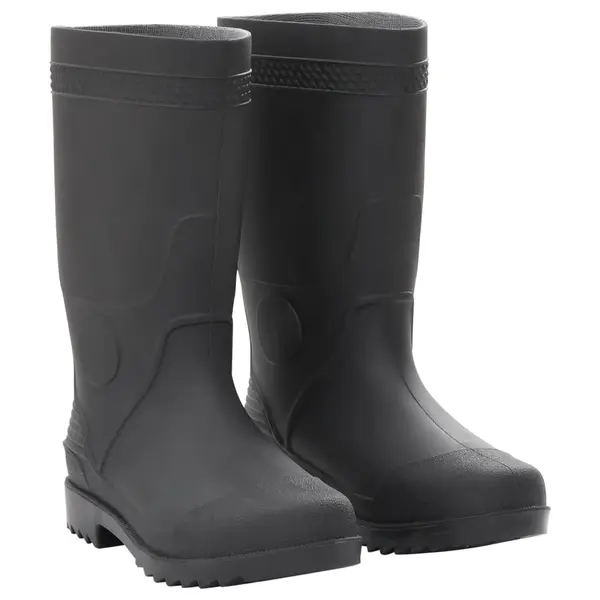 Gossi cizme de ploaie, marime 38, negru, pvc