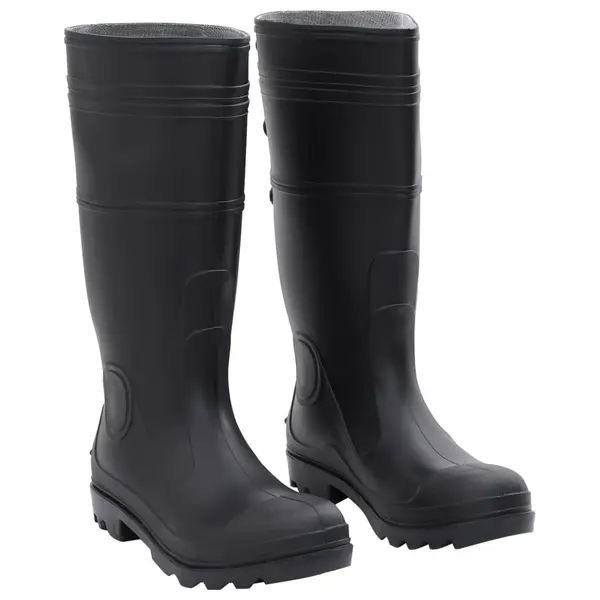 Gossi cizme de ploaie, negru, pvc, marime 41