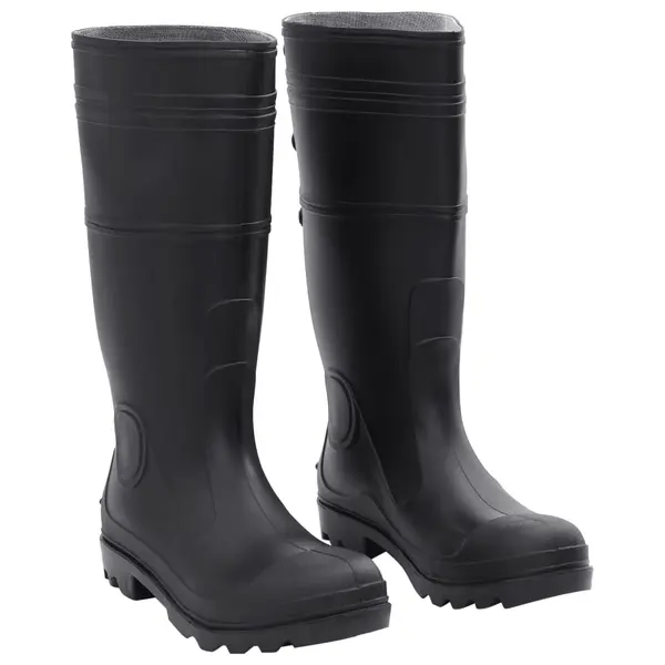 Gossi cizme de ploaie, negru, pvc, marime 42