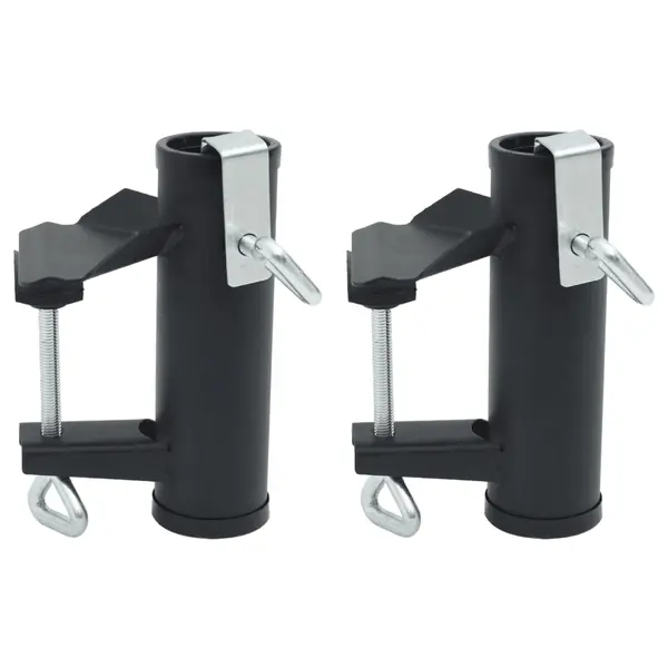Gossi cleme umbrela pentru balcon, 2 buc., 25-38 mm, otel