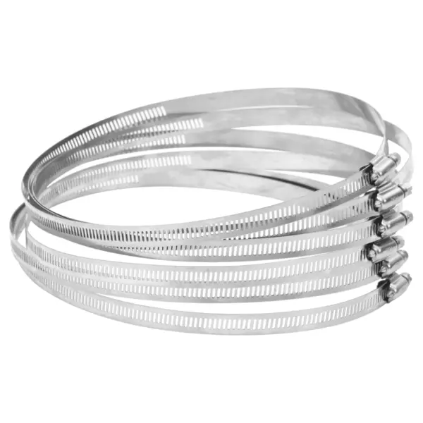 Gossi coliere pentru furtun, 6 buc., 91-220 mm, otel inoxidabil 304