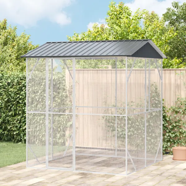 Gossi colivie de pasari, antracit, 210x227x247 cm, otel