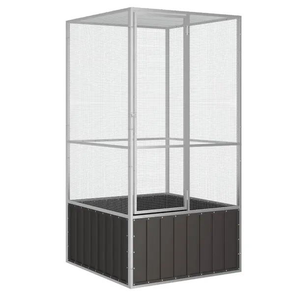 Gossi colivie pentru pasari antracit 111x107x211,5 cm otel galvanizat