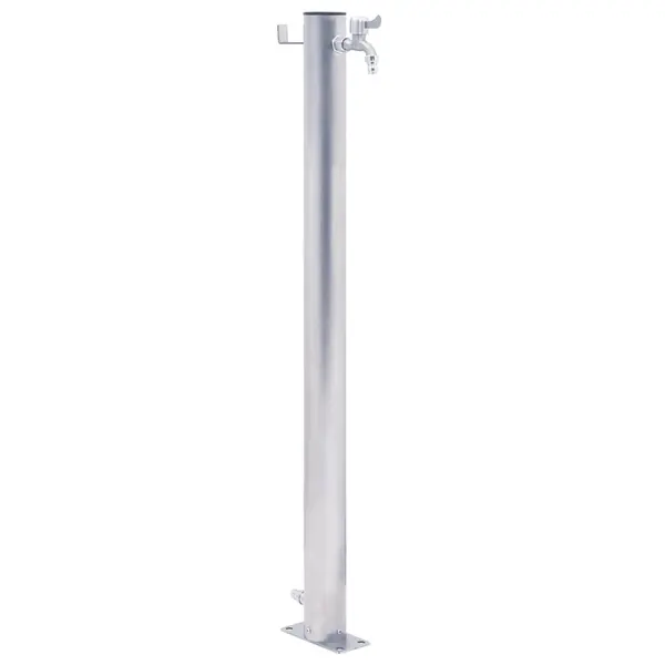 Gossi coloana de apa de gradina, 40 cm, otel inoxidabil, rotund