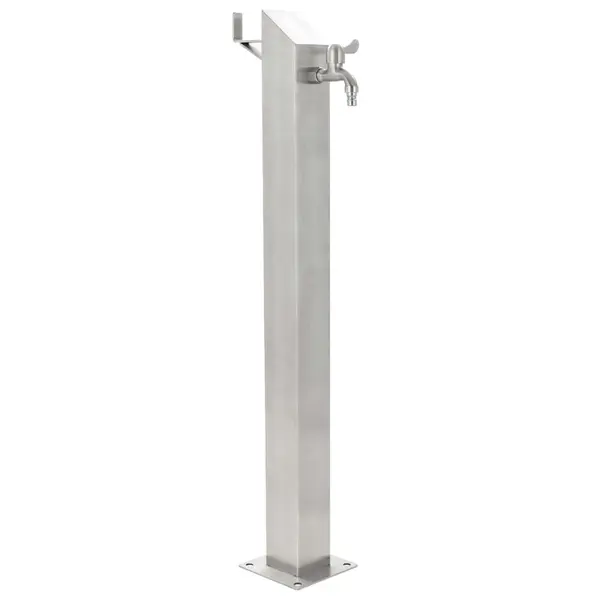 Gossi coloana de apa pentru gradina, 95 cm, otel inoxidabil, patrat