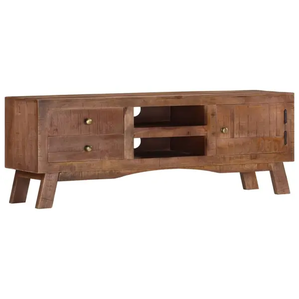 Gossi comoda tv, 110x30x40 cm, lemn de mango nefinisat