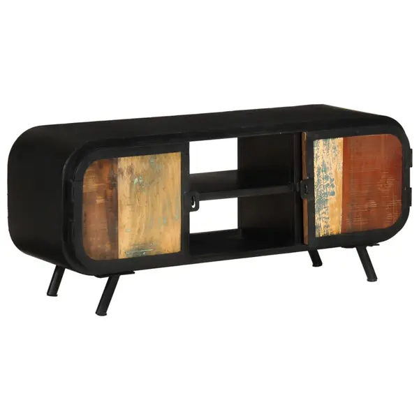 Gossi comoda tv, 110x30x45 cm, lemn masiv reciclat