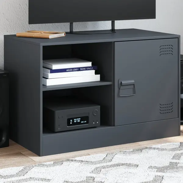 Gossi comoda tv, antracit, 67x39x44 cm, otel
