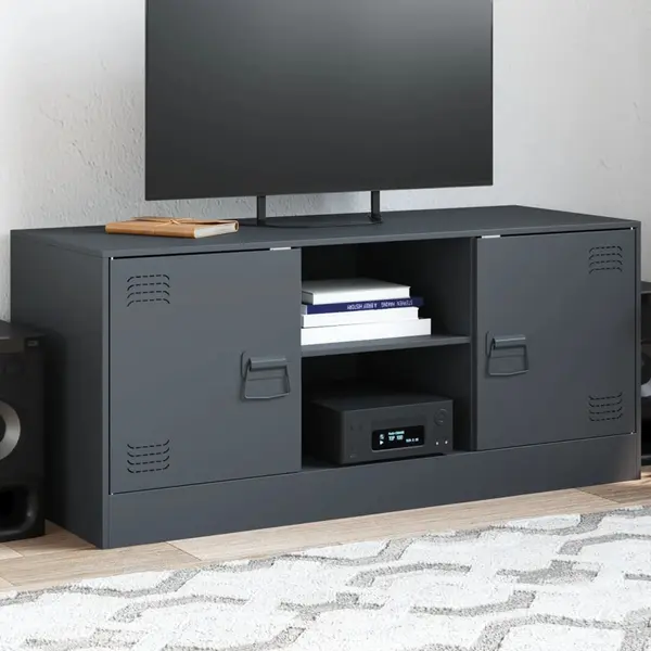 Gossi comoda tv, antracit, 99x39x44 cm, otel