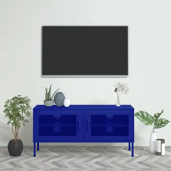 Gossi comoda tv, bleumarin, 105x35x50 cm, otel