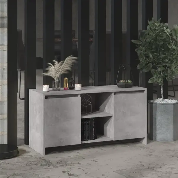 Gossi comoda tv, gri beton, 102x37,5x52,5 cm, pal